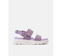 Timberland Sandalias planas Greyfield mujer en piel con cierre adherente. Morado 40/9