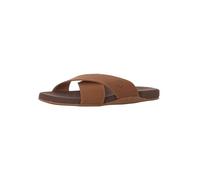 Timberland Seaton Bay Cross Strap Slide, Sandalias Hombre, Marrón Rust Leather, 45 EU