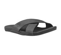 Timberland Seaton Bay Cross Strap Slide, Sandalias Hombre, Negro (Black Leather), 40 EU
