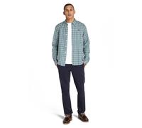 Timberland Solucell Gingham Shirt Silver Blue Yd Talla: XL | Camisas Casuales Outlet | Hombre | Azul