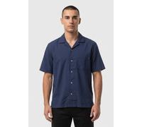 Timberland Ss Seersucker Resort Shirt Dark Blue Talla: M | Camisas Casuales Outlet | Hombre | Azul