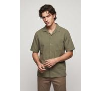 Timberland Ss Seersucker Resort Shirt Medium Green Talla: XL | Camisas Casuales Outlet | Hombre | Verde