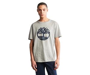 Timberland SS Tree Logo T Camiseta, Med GRY Heather, M Hombre