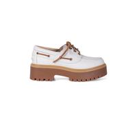Timberland Stone Street Boat Shoe White Full Grain Talla: 38.5 W | Zapatos Brogue Outlet | Mujer | Blanco
