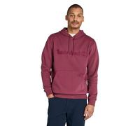 Timberland Sudadera con capucha para hombre de invierno Embroidery Tonal TB0A6VFJ P47, burdeos, L