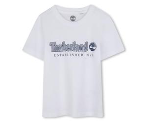 Timberland T60212 Camiseta para niño, Azul marino/blanco, 12 años