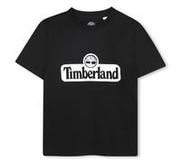 Timberland T60212 Camiseta para niño, Negro/Blanco, 6 años