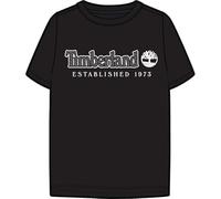 Timberland T60212 Camiseta para niño, Negro/Negro, 16 años