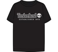 Timberland T60212 Camiseta para niño, Negro/Negro, 8 años