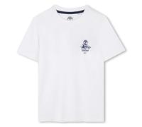 Timberland T60213 Camiseta para niño, Azul marino/blanco, 14 años