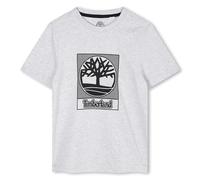 Timberland T60381 Camiseta para niño, Gris, 12 años