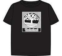 Timberland T60381 Camiseta para niño, Negro/Negro, 10 años