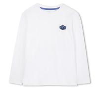 Timberland T60531 Camiseta para niño, Blanco, 10 años