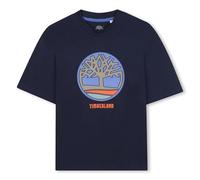 Timberland T60541 Camiseta para niño, Azul índigo, 14 años