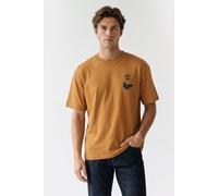 Timberland Take A Hike Back Graphic Ss Tee Wheat Boot Talla: M | Camisetas con Decoración Impresa Outlet | Hombre | Marrón