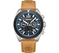 Timberland TDWGF0041701 - Reloj analógico de Cuarzo para Hombre con Correa de Piel, Negro