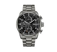 Timberland TDWGK2201104 - Reloj analógico de Cuarzo para Hombre con Correa de Acero, Negro, Moderno