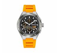 Timberland TDWGQ2231202 - Reloj analógico de Cuarzo para Hombre con Correa de Silicona, Negro, Moderno