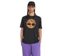 Timberland Camiseta hombre Kennebec River con logo de árbol manga corta Mandarina/Negro L