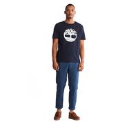 Timberland Tree Logo Short Sleeve Tee Dark Sapphire Talla: S | Camisetas con Decoración Impresa Outlet | Hombre | Azul
