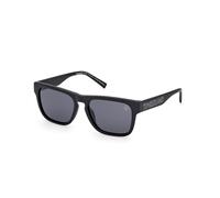 Timberland Unisex TB00011 02D Gafas de sol Inyectado Negro Fumar Cuadrada Polarizado