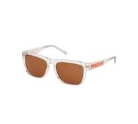 Timberland Unisex TB00011 26E Gafas de sol Inyectado Transparente Marrón Cuadrada Normal