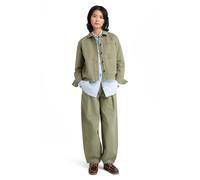 Timberland Utility Cotton Linen Shacket Medium Grey Talla: S | Sobrecamisas Outlet | Mujer | Blanco