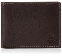 Timberland Wellington - Cartera de Seguridad Plegable de Piel RFID para Hombre, Marrón, Talla única