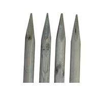 TIMBERMIK ø 7cm Pack De 4 Estacas De Madera Con Punta Largo 240 cm Tutores para Plantas Impregnado verde oliva Poste Jardín Madera Natural Para Árboles Poste Para Valla Piquetas
