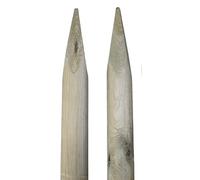 TIMBERMIK ø 8cm Pack De 2 Estacas De Madera con Punta Largo 180 cm Tutores para Plantas Impregnado Verde Oliva Poste Jardín Madera Natural para Árboles Poste para Valla Piquetas