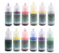 Timbertech Pinturas acrílicas Color para aerógrafo 12 * 10 ml Modelo Base de aire Multicolor Pinturas Pintar pinturas para aerógrafo