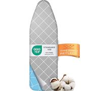 Timbley Turbo Funda Tabla Planchar 110x30 - Refleja Calor para Planchar rápido - Montaje fácil con elástico - 2X Acolchado cómodo & OEKOTEX100 | Hecho en Europa | Talla S