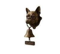 Timbre Antiguo Timbre retro de bienvenida for perro, Pug, Labrador, Pitbull, Bulldog, campana de puerta de santo, decoración del hogar(A6)