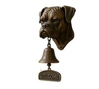 Timbre Antiguo Timbre retro de bienvenida for perro, Pug, Labrador, Pitbull, Bulldog, campana de puerta de santo, decoración del hogar(A3)