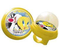 Timbre Ciclo Bici Squeezy niño niña Looney Tunes Titti Silvestro Azul Amarillo diversión