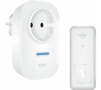 ELRO Timbre cinético inalámbrico DB4000 - con receptor enchufable con toma de corriente -Pilas