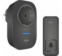 ELRO Timbre cinético inalámbrico DB4000 - con receptor enchufable con toma de corriente -Pilas