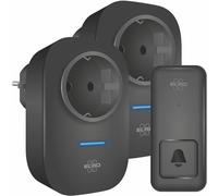 ELRO Timbre cinético inalámbrico DB4000 - con receptor enchufable con toma de corriente -Pilas