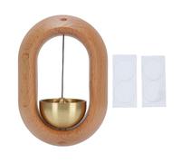 Timbre Colgante de Madera Decorativo, Campana de Comerciantes de Madera de Haya y latón para Apartamentos domésticos