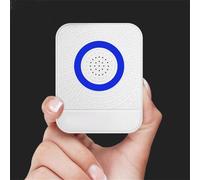 Timbre con cable de 12 V para el hogar, la oficina y el hotel - Timbre de puerta interior de plástico ABS con sonido Ding-Dong claro fuerte, no requiere batería, 85 x 67 x 25