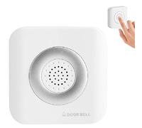 Timbre con Cable de 12V Alarma de Timbre de Puerta, Kit de Campanillas Cuadradas con Botones Pulsadores, de Alerta de Timbre, de Control de Acceso de Oficina/Hogar,