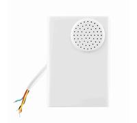 Timbre con cable, de control de acceso de seguridad para el hogar, oficina, tonos de llamada fuertes de 90 dB con carcasa de ABS, montaje en pared o instalación de cinta de doble