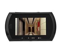 Timbre con Cámara, Cámara de Visor de Puerta de 4,5 Pulgadas Visor de Puerta Digital Videoportero con Cámara Timbre de Video Visión Nocturna PIR Admite Grabación SD