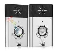 Timbre con Intercomunicador de Voz, de Intercomunicador de Puerta de 2 Vías Inalámbrico Inteligente, de Control de Acceso, Seguridad en el Hogar, Altavoz Ajustable Claro, Intercomunica
