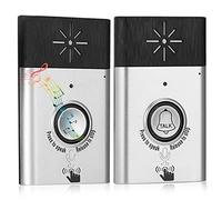 Timbre con Intercomunicador de Voz, Sistema de Intercomunicador de Puerta de 2 Vías Inalámbrico Inteligente, Sistema de Control de Acceso, Seguridad en el Hogar, Altavoz Ajustable Claro, Intercomunica