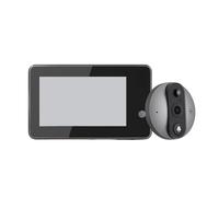 Timbre con Mirilla For El Hogar Inteligente De 4,3 Pulgadas, 1080P, 200W, Visor Puerta Píxeles, PIR Nocturno, Detección Movimiento, Vídeo Gama de Entornos Domésticos(Doorbell Add 32GB Card)