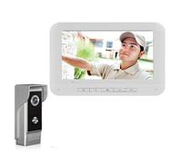 Timbre con vídeo Inteligente Timbre, teléfono, cámara, Monitor de Video de 7 Pulgadas, de videoportero for Apartamentos de 3, 2 y 1 Unidad. para hogares Inteligentes, oficinas y hogares