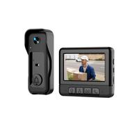 Timbre con Video Inteligente X6 para Uso Doméstico con Pantalla de 4,3 Pulgadas, Videoportero Inalámbrico y Visión Nocturna Infrarroja HD.