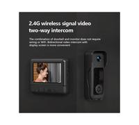Timbre con Video Inteligente X6 para Uso Doméstico con Pantalla de 4,3 Pulgadas, Videoportero Inalámbrico y Visión Nocturna Infrarroja HD.