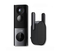 Timbre con Video, Smart Home Video Timbre Inalámbrico 1920P Cámara de seguridad Sensor de radar HDR Visión nocturna Timbre de puerta